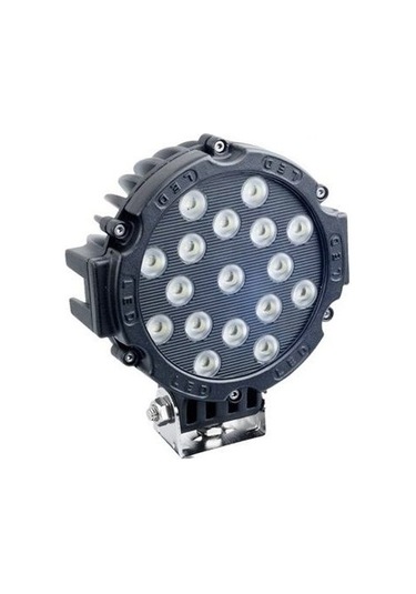 Beyaz Led Siyah Yuvarlak Off Road Sis Farı Çalışma Lambası 17 Led