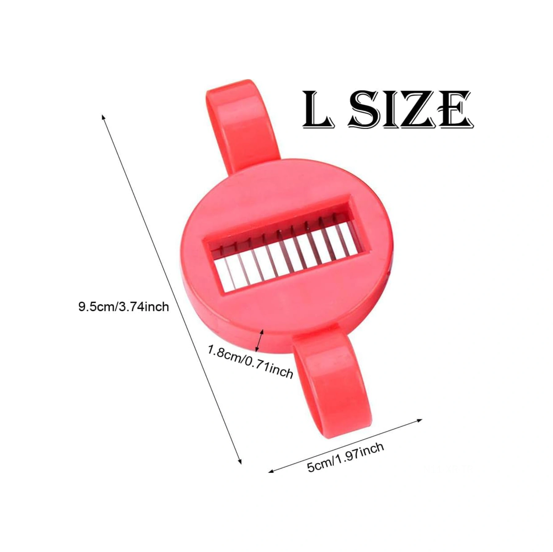 Xiyyadms 2 Adet Yeşil Fasulye Dilimleyici, Inox Bıçaklı Fransız Usulü Dilimleme Aleti, Mutfak Çok Fonksiyonlu Fasulye Kesici Kırmızı