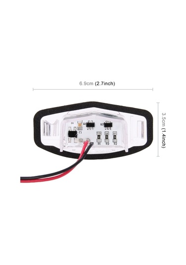 Sones Adet Dc 12v 2w 120lm 6000k Led Plaka Işığı 18-smd Vıı4/5d 01-05, Vııı 06-17, Şehir 4d 03-09, Lengend 99-04