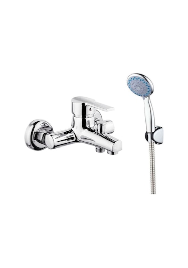 Sardıcı Banyo Bataryası + Duş Musluğu Seti 150 CM Krom