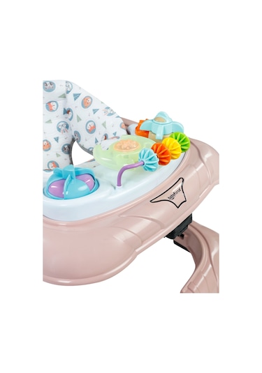 Baby Force Lüks Müzikli Yürüteç Pudra