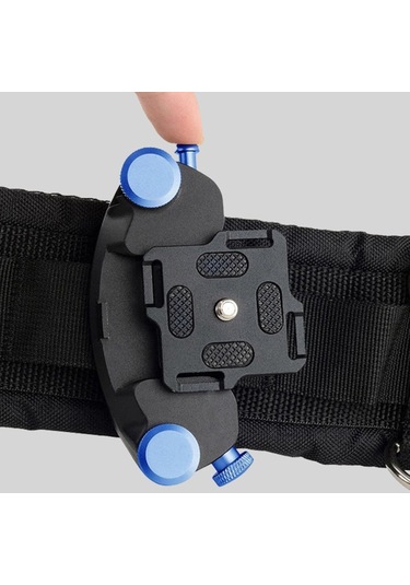 Gopro Slr Kamera İçin Poyınco Py-081 Kemer Klipsi Sırt Çantası Omuz Askısı Askısı - Mavi