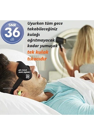 Moldex Yumuşak Ağrı Yapmayan Tıkaç & Uyku Tıpası Yeşil