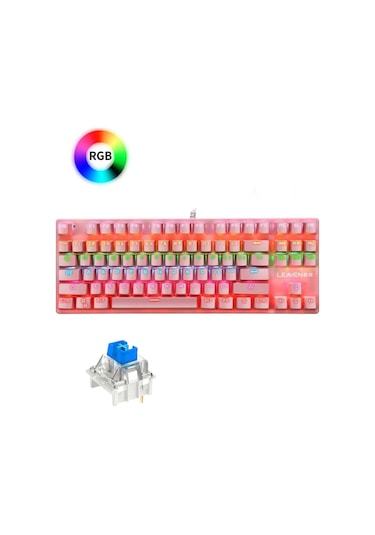 K550 Mavi Switch Mekanik Klavye-87 Tuş Tkl