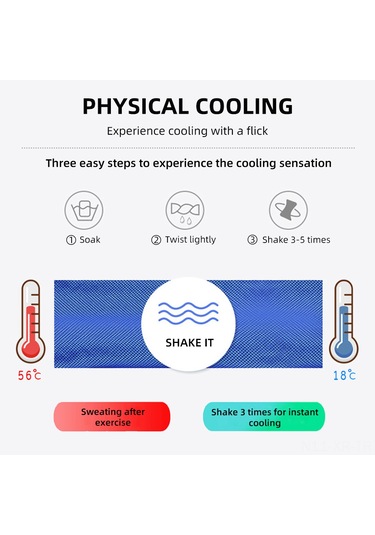 Xiyyadms 3 Adet Spor Soğuk Hisli Havlu - Mor + Gri + Kral Mavi 30x100cm, Spor, Yoga, Tatil İçin Ter Emici Hızlı Kuruyan Çok Renkli