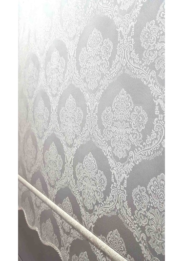 N11 Özel 1.Kalite Beyazdamaks Desen Çift Mekanizma Tül Stor Perde