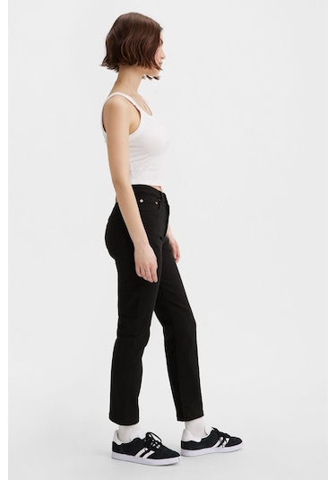 Levi'S Kadın Siyah 501 Crop Yüksek Bel Jean