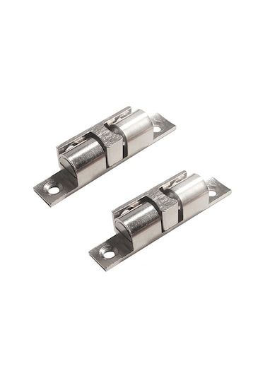 2 Adet Kabine Manyetik Yaylı Toka Bilyalı Kapı Enayi, Stil: Ekstra Büyük Gümüş Diğer