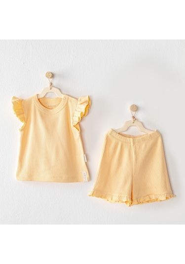 Andywawa Ac23655 Modal 2li Bebe Takım Green 001 Green 9 12 Ay Sarı