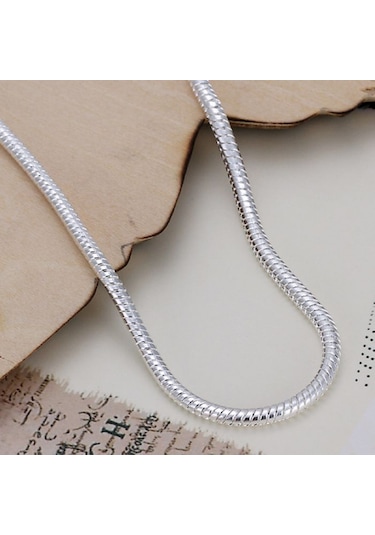 925 Gümüş Kaplama, Örgü Gümüş Bileklik , Ahşap Kutu İçerisinde