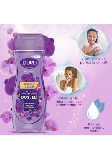 Duru Perfume Orkide Duş Jeli 3 x 450 ML