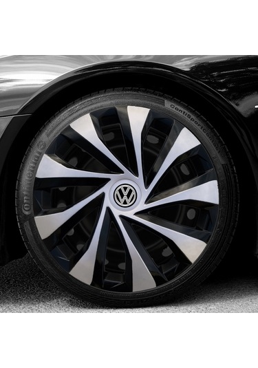 Volkswagen Polo HB 14'' inç Jant Kapağı 4 Adet 1 Takım Çelik Görünümlü