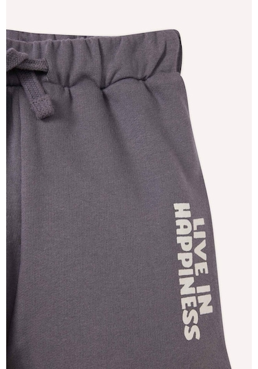 Defacto Erkek Bebek Baskılı Esnek Belliı Şort E1018a525smgr452 Gri