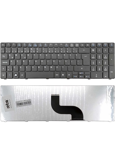 Acer V104730ak1 İle Uyumlu Notebook Klavye - Siyah - Tr