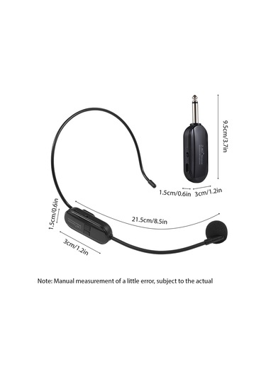 Samdoo G106-2 2.4g Kablosuz Kulaküstü Mikrofon Seti - 50m Erişim Mesafesi, Dijital Ses, Öğretmenler İçin Konuşma Amplifikatörü, 2 Mikrofon + Alıcı