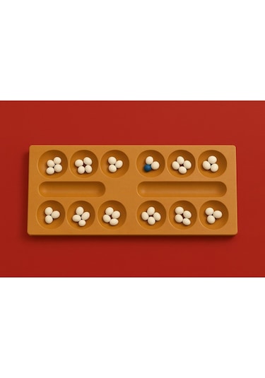 Ahşap Mancala Zeka Ve Strateji Oyunu