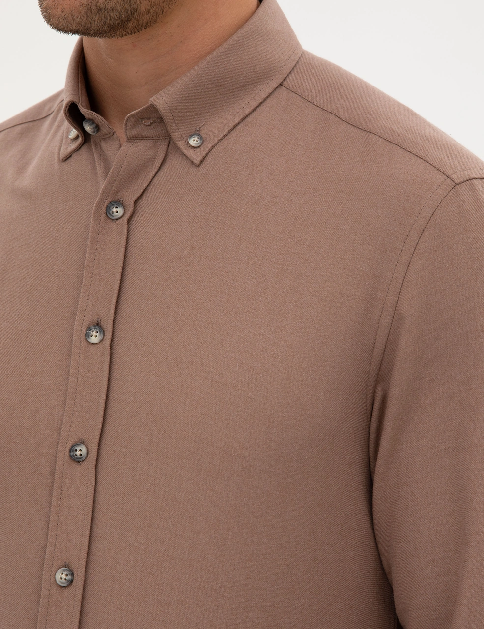 Pierre Cardin Erkek Vizon Gömlek Desenli 50316751-vr052 Vizon