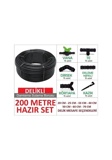 Eltar 200 Metre Damla Sulama Sistemi Ve Ek Parçaları