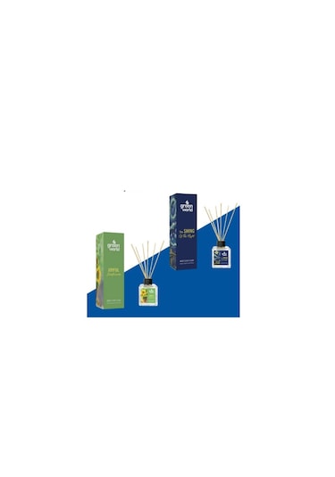 Green World Bambu Çubuklu Oda Kokusu The Shine Of The Night / Joyful Sun Flowers 2 Adet X 100 Ml Ada Esintisi