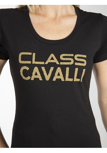 ROBERTO CAVALLI  Kadın T'shirt RRC6002L Siyah
