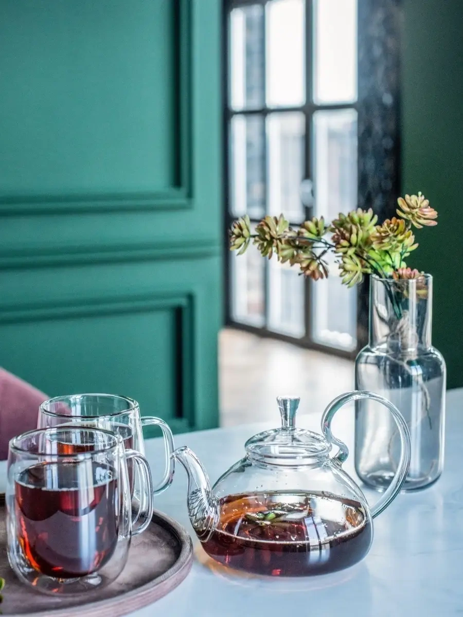 Cnglass Çay Ve Kahve İçin 450 Ml Çift Duvarlı Büyük Kupa 32971167 Beyaz