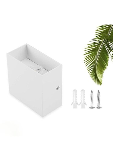 Homyl Kare Led Duvar Lambası Aplik Koridor Beyaz-sıcak-ışık Beyaz Sıcak Işık