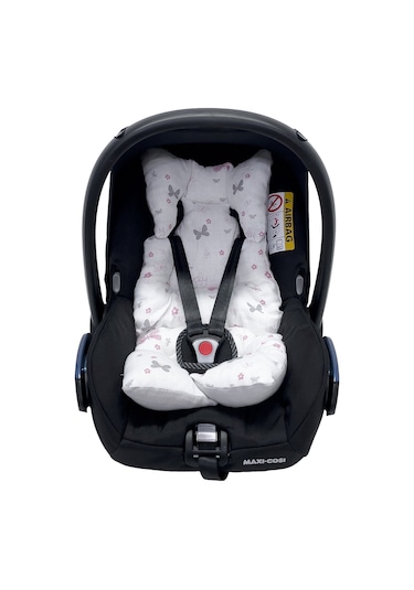 Ezh Collection 8011 Müslin Puset ve Oto Koltuğu Minderi Pembe-Gri