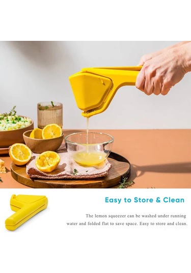 Kangvka Kolay Sıkma Özellikli Manuel Portakal Ve Limon Sıkacağı, Pp Malzeme, 25cm