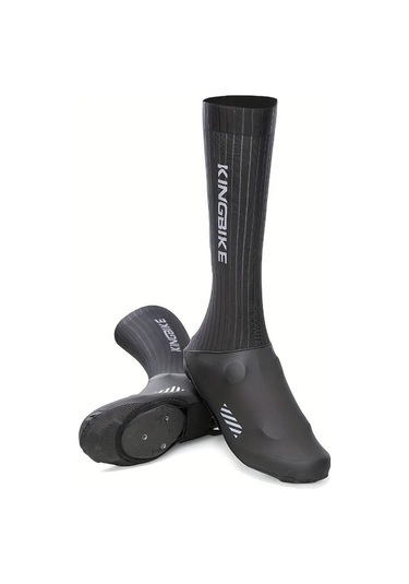 Willowhaven Black, 42-43 Cm Kıngbıke Su Geçirmez Bisiklet Ayakkabı Kılıfı Reflektif Gece Güvenlik Tasarımı Altın