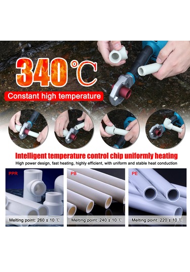 Geevorks Lityum Su Boruları Eritme Cihazı Ev Ppr Kaynak Makinesi