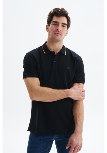 Arma Erkek Battal Büyük Beden Basic % 100 Pamuk Pike Polo Yaka Tişört Y29374870202 Siyah-s1 Siyah
