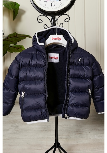 Benitto Kids Erkek Bebek Çocuk Mont 51282 Lacivert