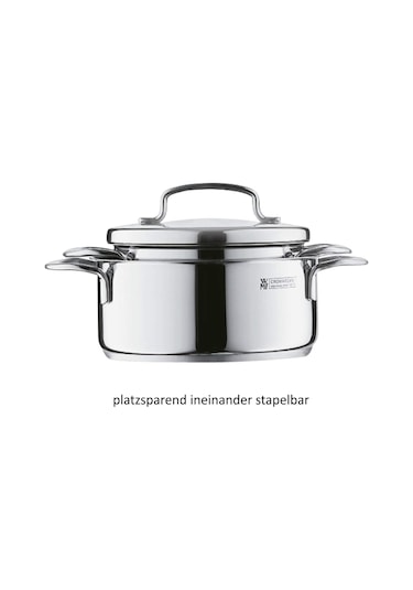 Wmf Mini İndüksiyon Tabanlı Çelik Kısa Tencere 16 Cm