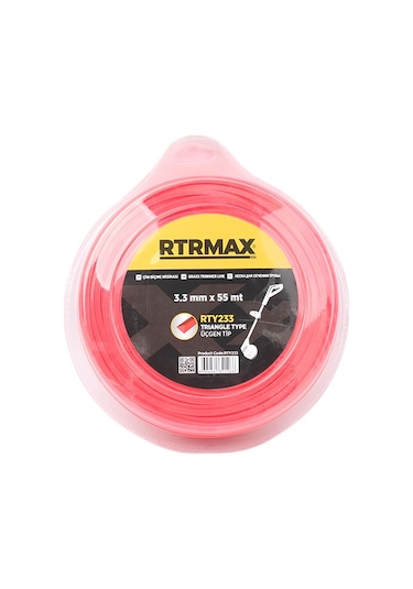 Rtrmax Rty233 Tırpan Misinası Kırmızı 3,3Mm*55Mt