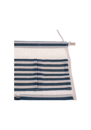 Suntek Pamuk Keten Kapı Duvar Asılı Saklama Çantası Ev Düzenleyici 4 Cepli Mavi Çok Renkli