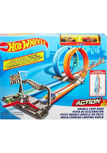 Hot Wheels Çift Çemberde Depar Pist Seti - Gfh85