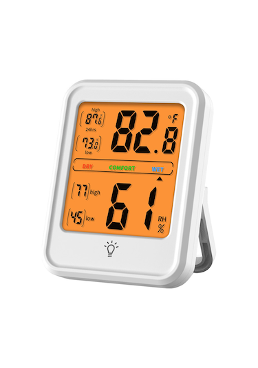 Maiyame Dijital Nem Ve Sıcaklık Ölçer - Lcd Ekranlı, Yüksek Hassasiyetli, Dry/comfort/wet Göstergeli