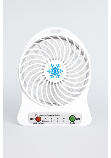 Masaüstü Usb Sarjlı Fan 3 Kademe & Portatif Fan Soğutucu Mini Vantilatör