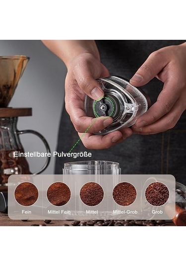 Knadgbft Manuel Kahve Öğütücü, Koni Değirmeni Kahve Çekirdekleri