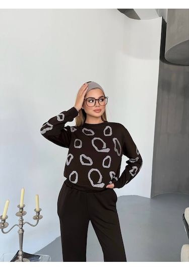 Fonna Fashıon Tk-2578 Bayan Takım Oysho Kahve