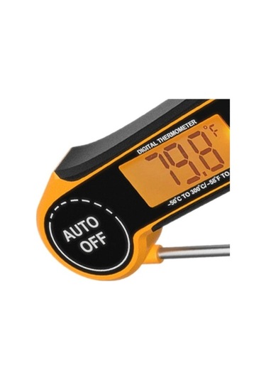 Dancemonkey Yemek Tarifleri İçin Dijital Et Termometre Kollu Prob Anlık Okuma Bbq Izgara Ev Kırmızı