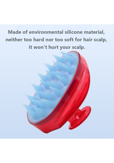 Qingmipy Yumuşak Silikon Şampuan Fırçası - Saç Ve Kafa Derisi Masajı İçin Rahatlatıcı Fırça