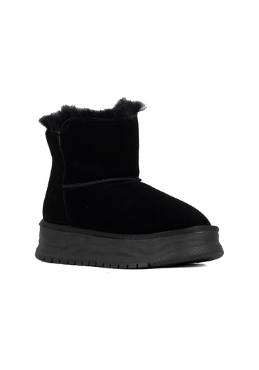 Guja 24k156-2 Kadın Düz Bot Siyah Siyah