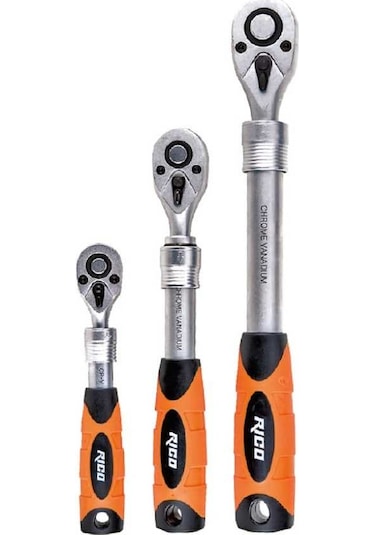 Rico 007-KK1272 1/2” Uzatmalı Cırcır Kolu 72 Diş