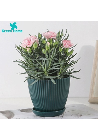 Lebihmurah 4497 Yeşil Ev Bitki Konteyneri Korozyona Dirençli Ofis Dekoratif Çiçek Sepeti