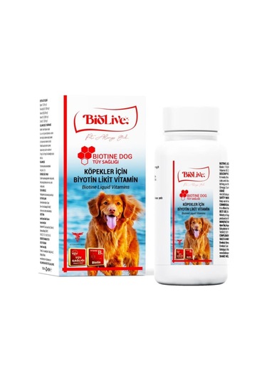 Biolive Köpekler İçin Biotine Tüy Dökümü Likit Vitamin 100 ML