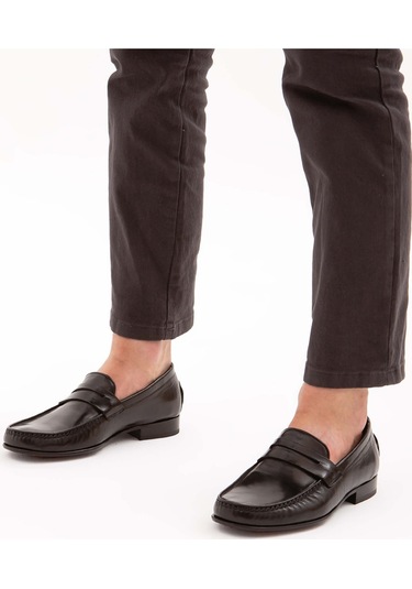 Tamer Tanca Erkek Hakiki Deri Siyah Bufalo Makosen Ayakkabı 477 48240 Erk Ayk Y22 Sıyah Bufalo Siyah