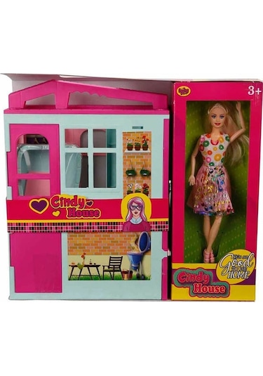 Cindy House Bebekli Oyun Evi