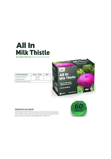 Camrusepa All In Milk Thistle 60 Tablet