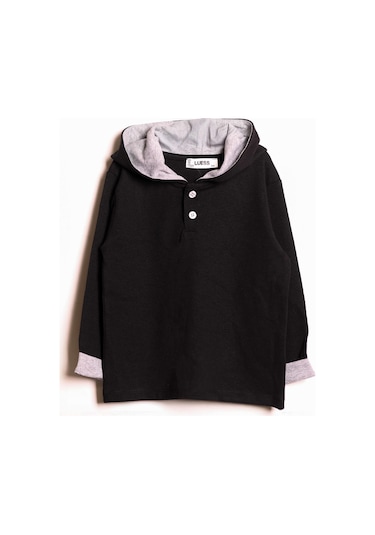 Luess Erkek Çocuk Kapüşonlu Düğme Detaylı Mevsimlik Alt Üst Takım - Siyah 3-4 Yaş 8-9 Yaş Siyah Luess Erkek Çocuk Kapüşonlu Düğme Detaylı Mevsimlik Alt Üst Takım - Siyah 3-4 Yaş 8-9 Yaş Siyah